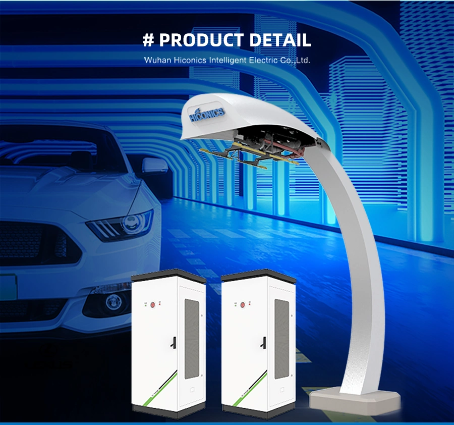 Highest Power 300kw 600kw 800A/1000V Pantograph Ultra Fast Charger EV Bus Charging Station for Roof Charging