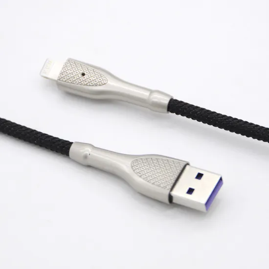 Factory OEM Nylon Braided iPhone Lighting to USB a Cable Mfi Certified Charger 3FT 6FT USB Cable Fast Charging for iPhone