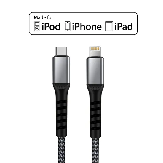 Mfi Certified Lightning Kabel USB Type C Data C94 8pin Fast Charge Cable for iPhone 